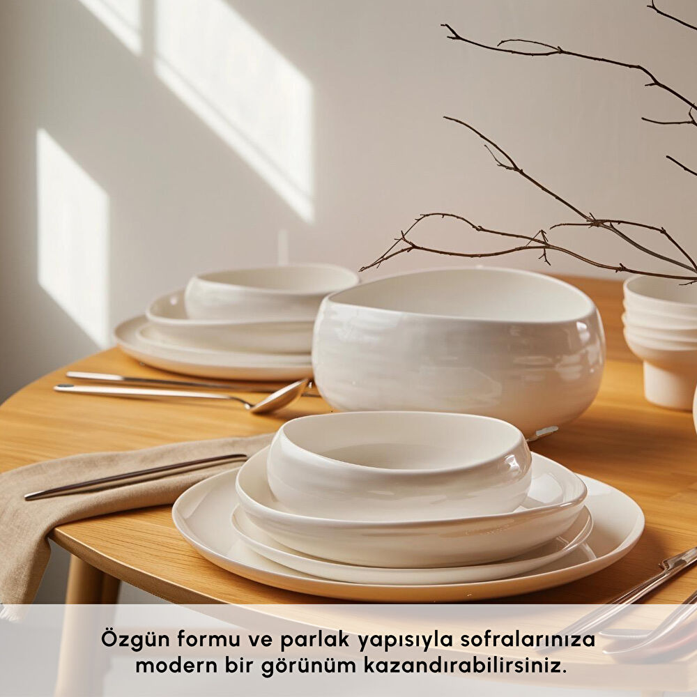 Karaca Red Carpet Earth Collection Clay 55 Parça 12 Kişilik Yemek Takımı (Premium Serisi 32) - 2