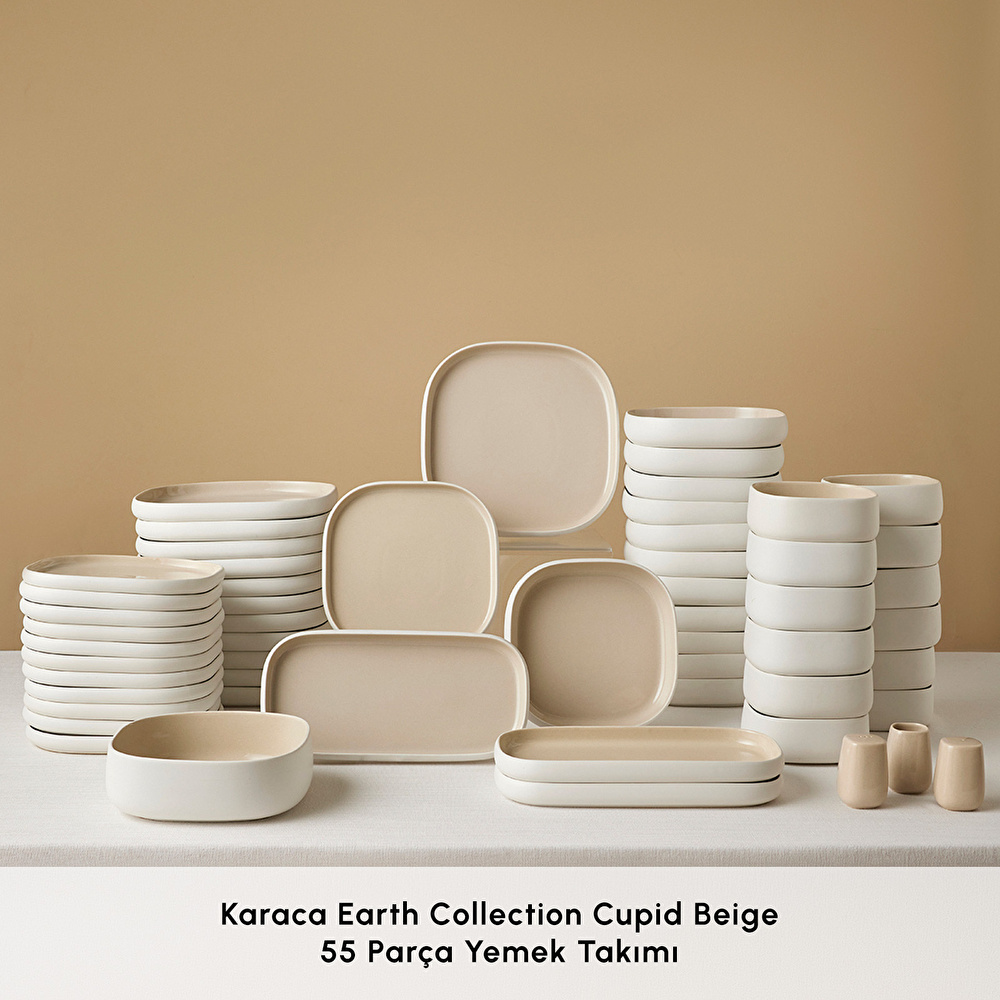 Karaca Earth Collection Cupid Beige 55 Parça 12 Kişilik Yemek Takımı (Premium Serisi 54) - 2
